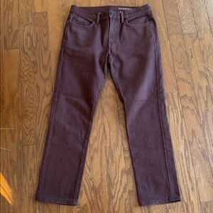 Outerknown SEA Jeans Men’s 31 X 29 Organic Cotton Tapered Brown Casual Workwear
